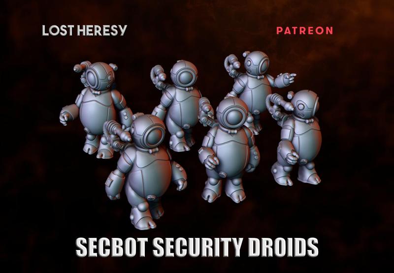 10 SECBOT Security Droids