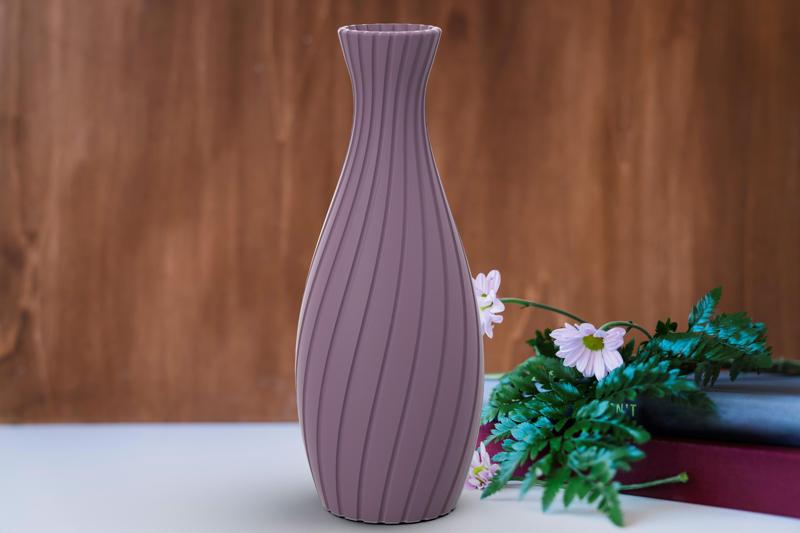 Tall Twisted Flower Vase