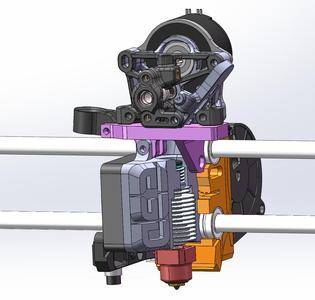 Direct drive  extruder conversion for  prusa mini Equipped with  REVO micro hotend