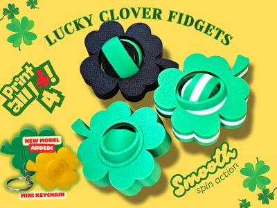 Shamrock Lucky Clover Gyro Fidget Spinner