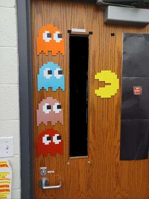Pixel Pacman Ghosts