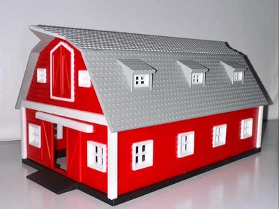 HO Scale Big Red Barn (1:87)