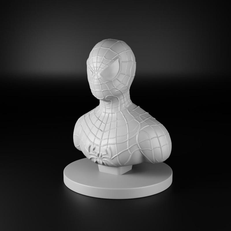 Spiderman Sculpt - Printable bust sculpt