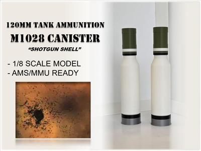 1/8 Scale M1028 120mm Canister Round