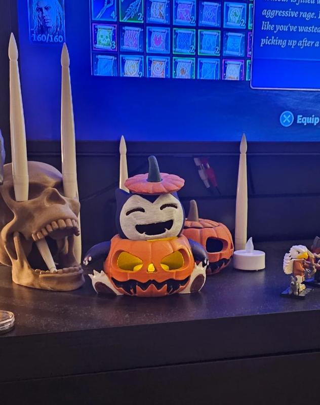 Snorlax in Pumpkin Costume
