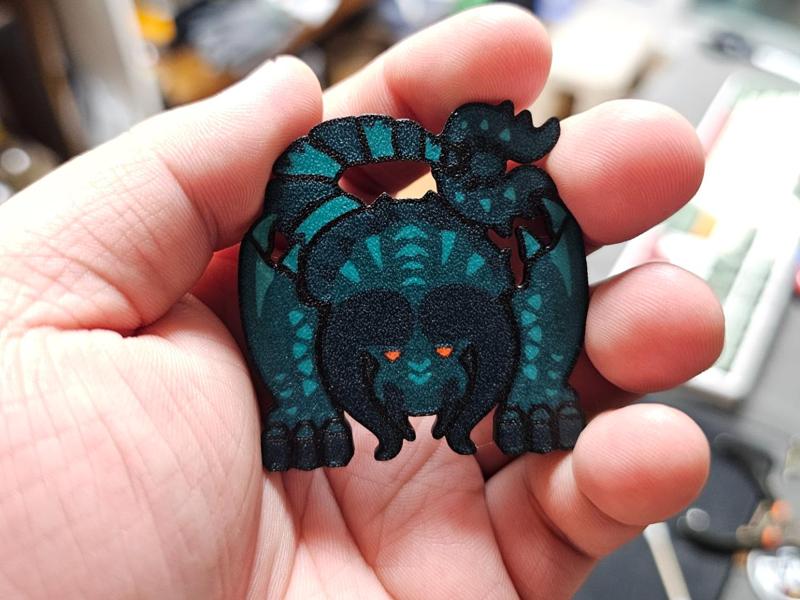 Double-Sided Monster Hunter Diablos Subspecies 