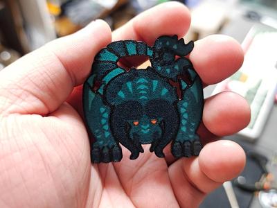 Double-Sided Monster Hunter Diablos Subspecies 