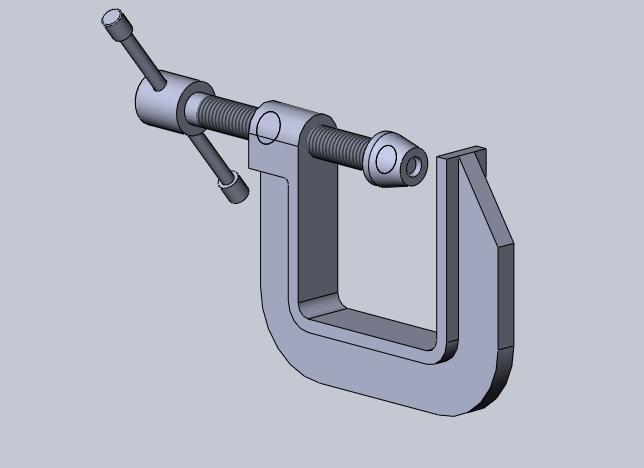 Modeling and assembling the C-clamp parts