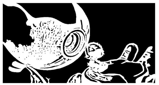 The Wild Robot stencil