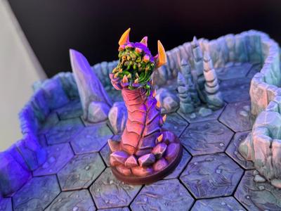 Worm Queen Monster (Supportless - FDM Friendly)