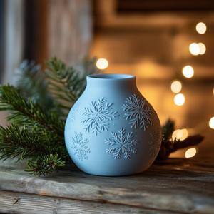 Let It Snow Vase for Christmas Decor