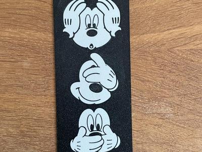 Mickey Mouse Bookmark / 2 color / Fast / Gift