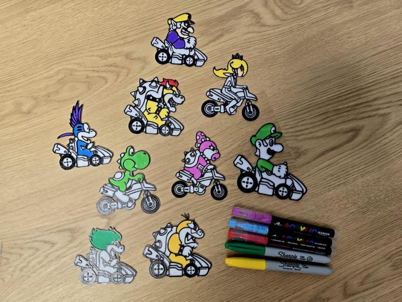 Mario Kart DIY Coloring Pack 2 Creative Activity