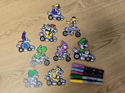 Mario Kart DIY Coloring Pack 2 Creative Activity