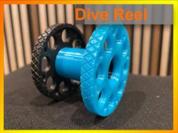 Super stable diving reel - no support auto clamp