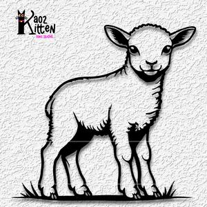 baby lamb wall art sheep ranchhouse decor