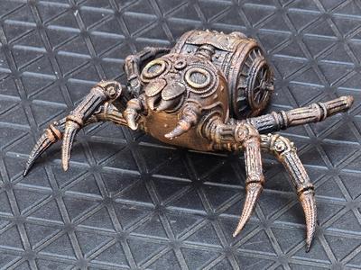 Steampunk Spider Mechanical Elegance in Eight Legs