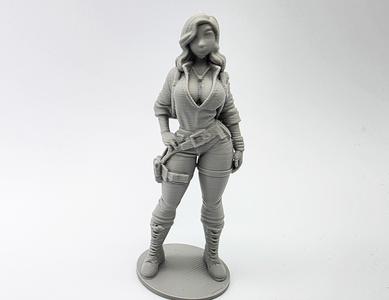 Female Mechanic Figurine
