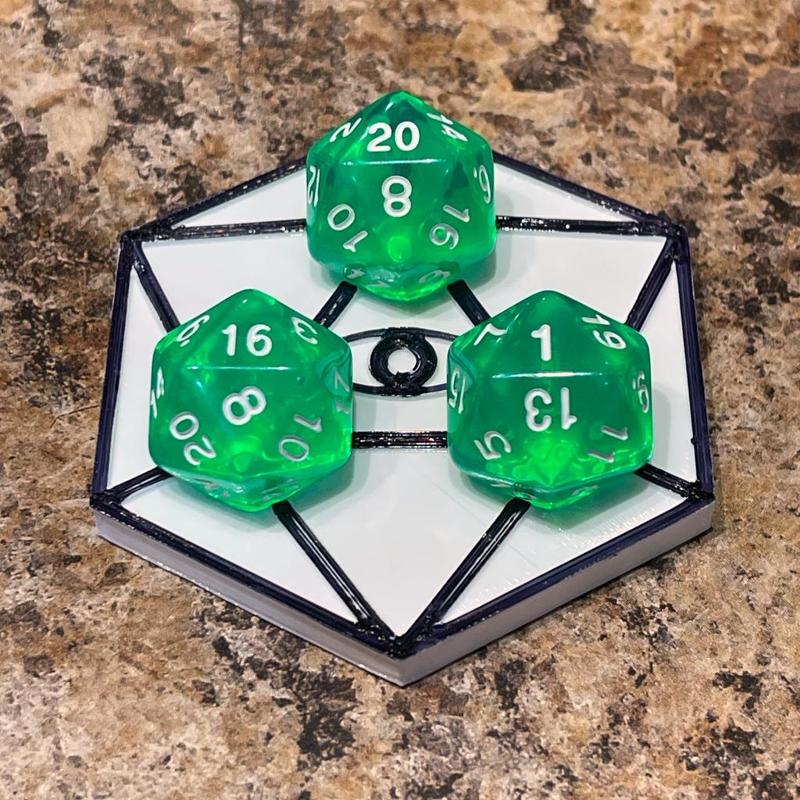 Icosahedron DnD D20 Portent Dice Holder