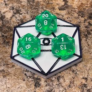 Icosahedron DnD D20 Portent Dice Holder