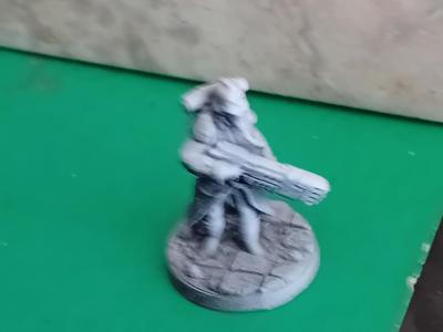 ww1 soldier with plasma gun - wargame soldier 28mm