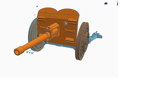 FRENCH 47MM APX ANTI TANK GUN