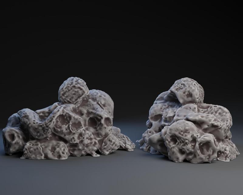 Pile of River Rocks or Deteriorated bone material