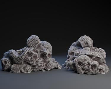 Pile of River Rocks or Deteriorated bone material