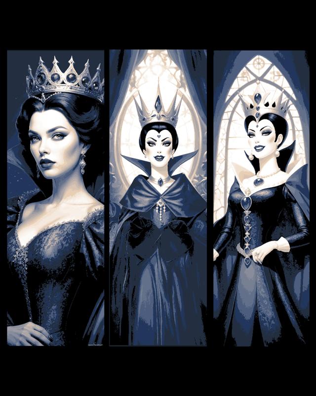 Fanart Set of Bookmarks - The Evil Queen from Snow White and the seven Dwarves