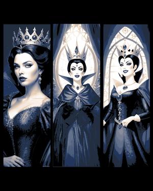 Fanart Set of Bookmarks - The Evil Queen from Snow White and the seven Dwarves