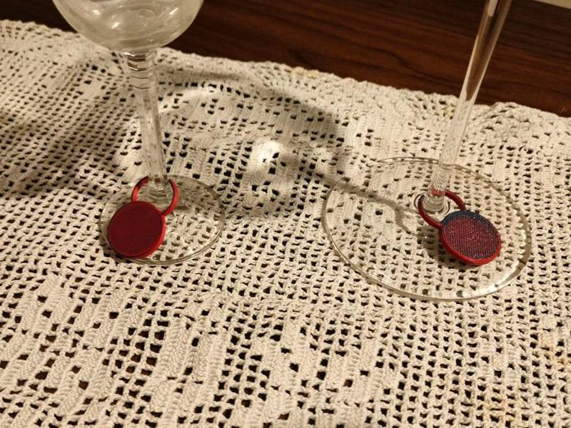 Customizable Wine Glass Tag – Stem Marker Ring