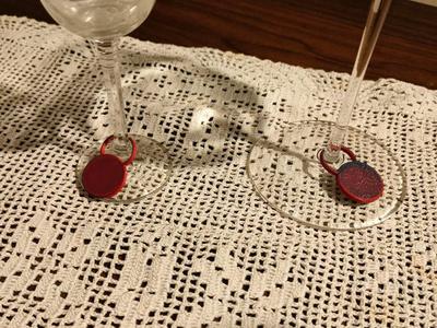 Customizable Wine Glass Tag – Stem Marker Ring