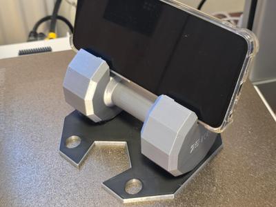Phone Stand Hantel Dumbbell