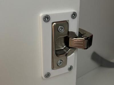 Cabinet hinge repair plate