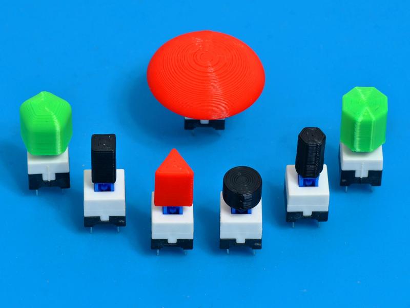 Parametric Button Caps for PCB Push Button Switch