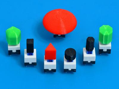 Parametric Button Caps for PCB Push Button Switch