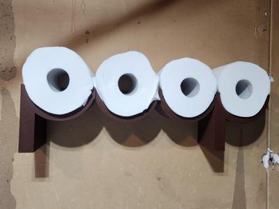 toilet paper holder sign