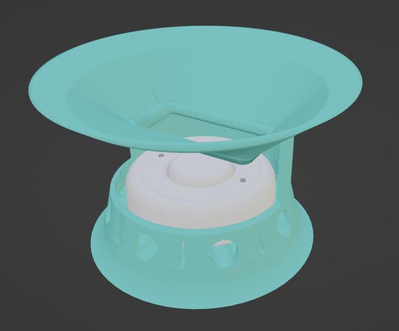Funnel for leak sensor