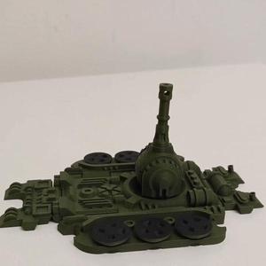 Print-in-Place Foldable Toy Tanky