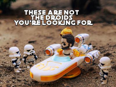 Star Wars Diorama - These Are Not The Droids