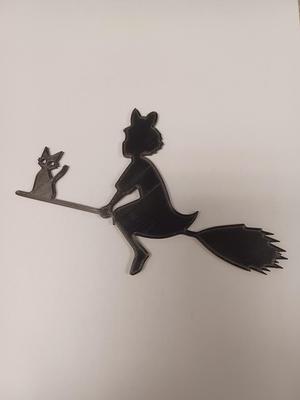Kiki and Jiji Silhouette      Kikis Delivery Service