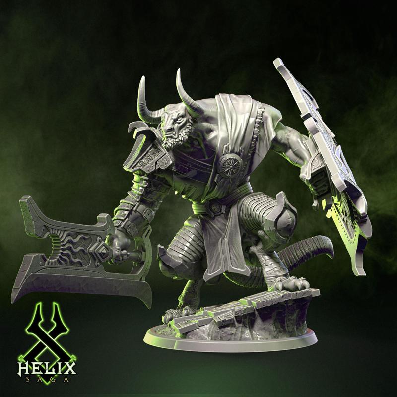 Ajax The Azure Blaze - Holy Church of Iridescence 32mm Miniatures STL (Pre-Supported)