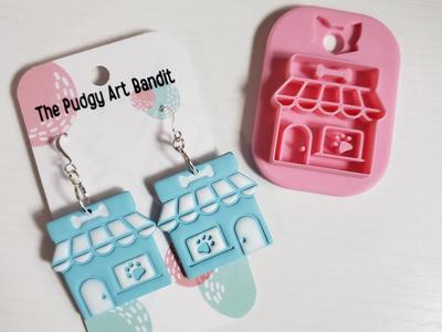 Doggy Pet Store Polymer Clay Earring Cutter