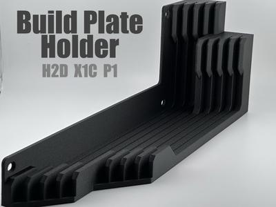 H2D X1C P1S P1P Build Plate Holder Wall Mount