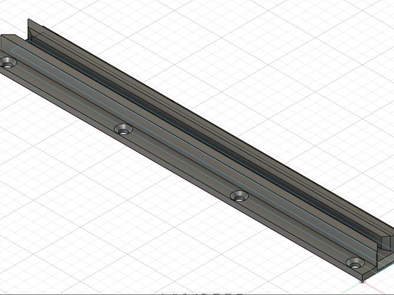 Rail for 3-3.8mm plates