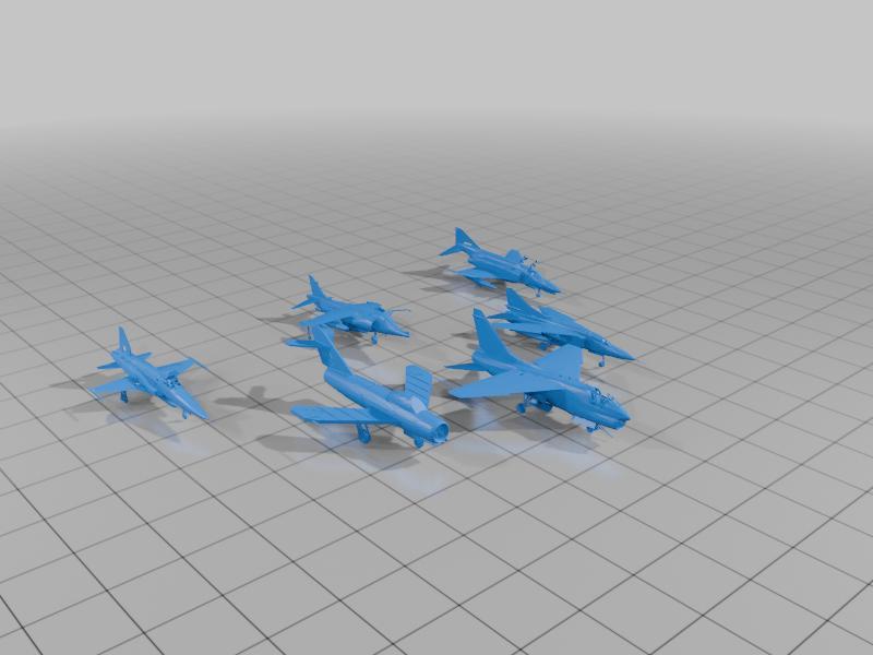 Grandpas Of The Air Force Pack: Mig-23 Flogger, Mig-17, Harrier Jump Jet, A-7D Corsair, F-5E Tiger, F-4 Phantom