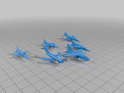Grandpas Of The Air Force Pack: Mig-23 Flogger, Mig-17, Harrier Jump Jet, A-7D Corsair, F-5E Tiger, F-4 Phantom