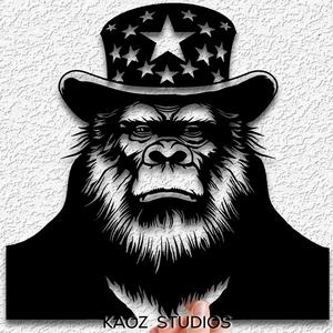 bigfoot wall art sasquatch wall decor yeti decoration