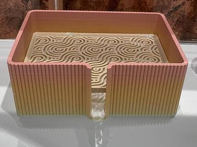 Self-draining Soap Dish