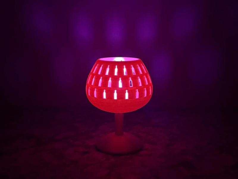 Wine Glass Tea Light Holder